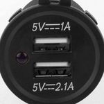 Cargador USB para empotrar 5V 3.1A (2.1+1) - AU02000 - 05