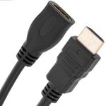 Cable HDMI 1.4 tipo A de macho a hembra de 20cm - HD02000 - 05