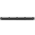 Patch panel 19" de 24 RJ45 CAT.6 UTP 1U Lanberg PPU6-1024-B - RD11900 - 01