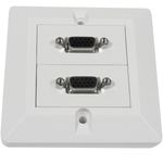 Caja pared canaleta 80x80 2 VGA tipo A - VZ09200 - 01