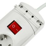 Regleta de 4 enchufes schuko con interruptor individual con cable de 1.5m - CA00800 - 08