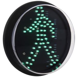 Luz LED para semáforo IP65 200mm de 12-24V peatón verde