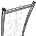 Expositor portafolletos 31 x 126 x 35 cm con 9 compartimentos para folletos y revistas - LX09300 - 06