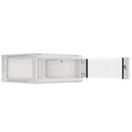 Armario Rack mural 19" 4U F600 600x600x277mm pared desmontado DIY blanco Lanberg - WK36300 - 03