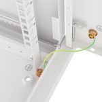 Armario Rack mural 19" 6U F600 600x600x379mm pared desmontado DIY blanco Lanberg - WK36500 - 06