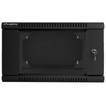 Armario Rack mural 19" 6U F600 600x600x374mm pared desmontado DIY negro Lanberg - WK34200 - 07