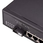 Conversor de fibra óptica 100Mbps monomodo 4xRJ45 SC 1310nm simplex 40km - UF05300 - 09