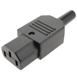 Clavija IEC-60320 C13. Enchufe hembra recto - CM03100 - 01