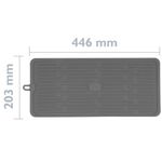 Alfombrilla escurreplatos de silicona 446x203 mm gris - KT14100 - 02
