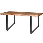 Pies rectangulares para mesa. Patas en acero negro 800 x 80 x 730 mm 2-pack - IP01100 - 05
