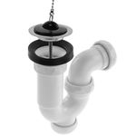 Sifón curvo extensible para lavabo-bidet 1"1/2 x ∅ 70 mm - KS20500 - 01