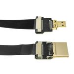 Cable vídeo HDMI plano FPV 20 cm A-macho a micro D-macho - HG08400 - 04