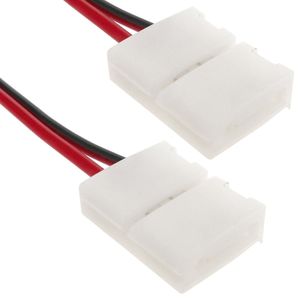 Empalme a presión con cable para tira de LED monocromo 8mm