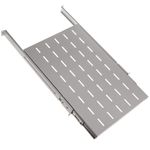 Bandeja telescópica ajustable para armario rack 19" de 1U y fondo 650mm blanco - RZ02800 - 03