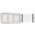 Armario Rack mural 19" 6U F450 600x450x379mm pared desmontado DIY blanco Lanberg - WK31600 - 03