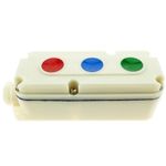 Caja de control con 3 pulsadores momentáneos 1NO 1NC LA5821-1 - TG02300 - 08