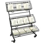 Expositor de fruta y verdura para tienda. Exhibidor con ruedas de 3 niveles reacondicionado - SA0S100 - 04