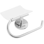 Portarrollos WC cromado con tapa para papel higiénico modelo Renne - KS30500 - 06