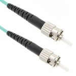 Cable OM3 de fibra óptica ST a ST multimodo simplex 50/125 de 7m - FY01600 - 01
