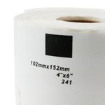 Rollo bobina de 200 etiquetas adhesivas compatibles con Brother DK-11241 DK-1241 102x152mm - BM08400 - 04