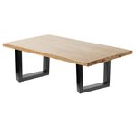 Pies rectangulares para mesita y banqueta. Patas en acero negro 400 x 80 x 430 mm 2-pack, tubos 80 x 40 mm - IP02700 - 04