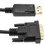 Cable de vídeo DisplayPort macho a DVI-D macho 1.8 m - YP03200 - 04