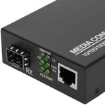 Conversor de fibra óptica 1000 Mbps multimodo de LC a RJ45 a 550m - UF04100 - 06