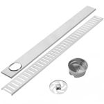 Canaleta de desagüe 90x7.5cm con rejilla en acero inoxidable mate - KS41700 - 07