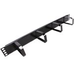 Panel guíacables para armario rack 19" 1U con 4 anillas para gestión de cables - RP09100 - 01
