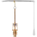 Tirador de cisterna para WC con cadena metálica y empuñadura blanca - KS16500 - 03
