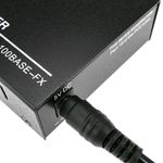 Conversor de fibra óptica 100 Mbps monomodo de SC a RJ45 a 40Km - UF00300 - 04