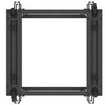 Armario Rack abierto fondo ajustable 19" 15U F600 600x600x1100mm desmontado DIY negro Lanberg - WL58500 - 04