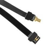 Cable vídeo HDMI plano FPV 50 cm micro D-macho a micro D-macho con ángulo - HG08900 - 06