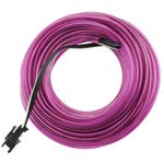 Cable electroluminiscente violeta de 2.3mm en bobina 5m con pilas - NW00500 - 01