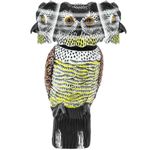 Ahuyentador de aves tipo estatua búho con ojos reflectantes 40cm hembra - AH03200 - 03