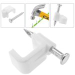 Abrazadera de clavo para cable plano 5x3 mm paquete de 50 unidades blanco - BR04100 - 02