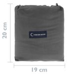 Saco de dormir de viaje 115 x 210 cm microfibra gris - CO13100 - 03