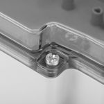 Caja de superficie rectangular transparente IP66 libre de halógenos LSZH 120x170x70mm - AE16500 - 06