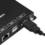 Extensor HDMI teclado y ratón Prolongador FullHD 1080p a través de cable ethernet Cat.5e Cat.6 100m - HB02100 - 09