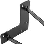 Pies para mesa y mueble Patas en acero 2 varillas 41 cm negro 4-pack - IN05300 - 10