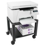 Mesa auxiliar 2 niveles para impresora con ruedas - AG06100 - 02