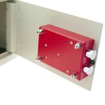 Caja fuerte de seguridad de acero y con llaves 31 x 20 x 20 cm beige - BY01200 - 06