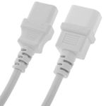 Cable de alimentación eléctrico IEC-60320 blanco C13-C14 3 m - CH08500 - 06