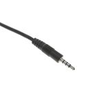 Cable de audio auricular y micrófono minijack 4 pin 3.5mm para macho a hembra de 1m - TW08100 - 06