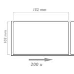 Rollo bobina de 200 etiquetas adhesivas compatibles con Brother DK-11241 DK-1241 102x152mm - BM08400 - 02