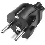 Adaptador de conector IEC-60320 C5 a Schuko - FE02100 - 02