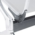 Bancada para sala de espera con sillas ergonómicas plateadas de 2 plazas - WC00200 - 05