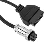 Cable de diagnóstico OBD2 6 pin compatible con motocicletas PGO - OB13700 - 01