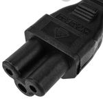 Cable de alimentación eléctrico IEC-60320 C5 a schuko macho de 1.5 m negro - FB09300 - 07