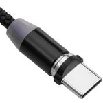 Cable de Carga 2 en 1 USB-A 2.0 macho a conectores USB-C y Micro USB magnéticos 1 m trenzado - UH10100 - 07